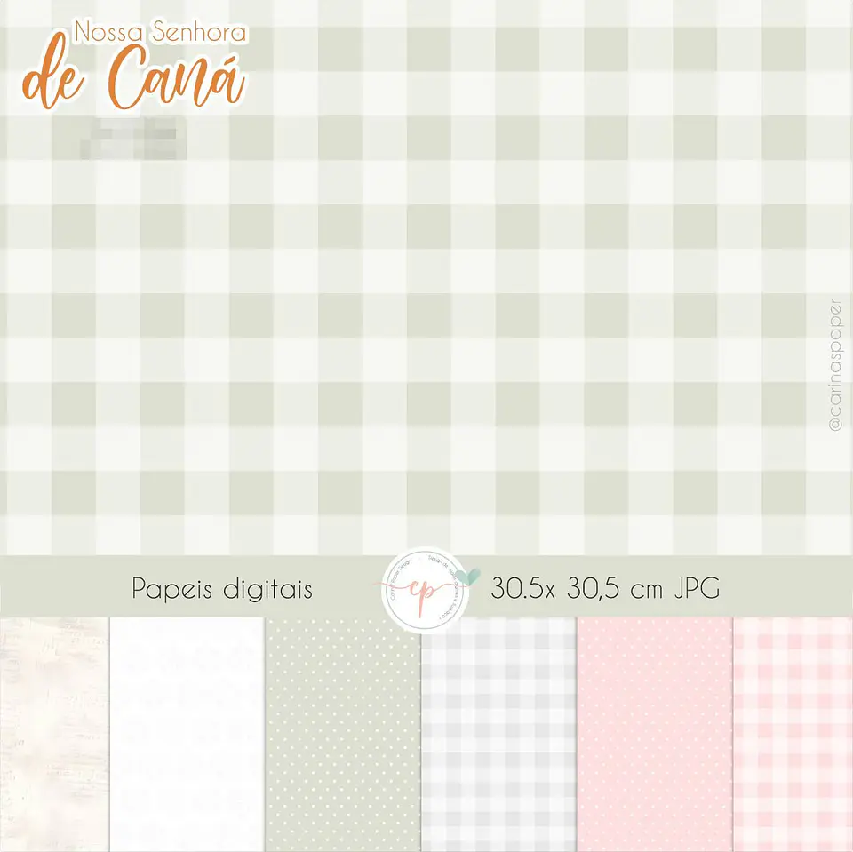 Kit Digital Nossa Senhora de Caná Aquarela em Png  5