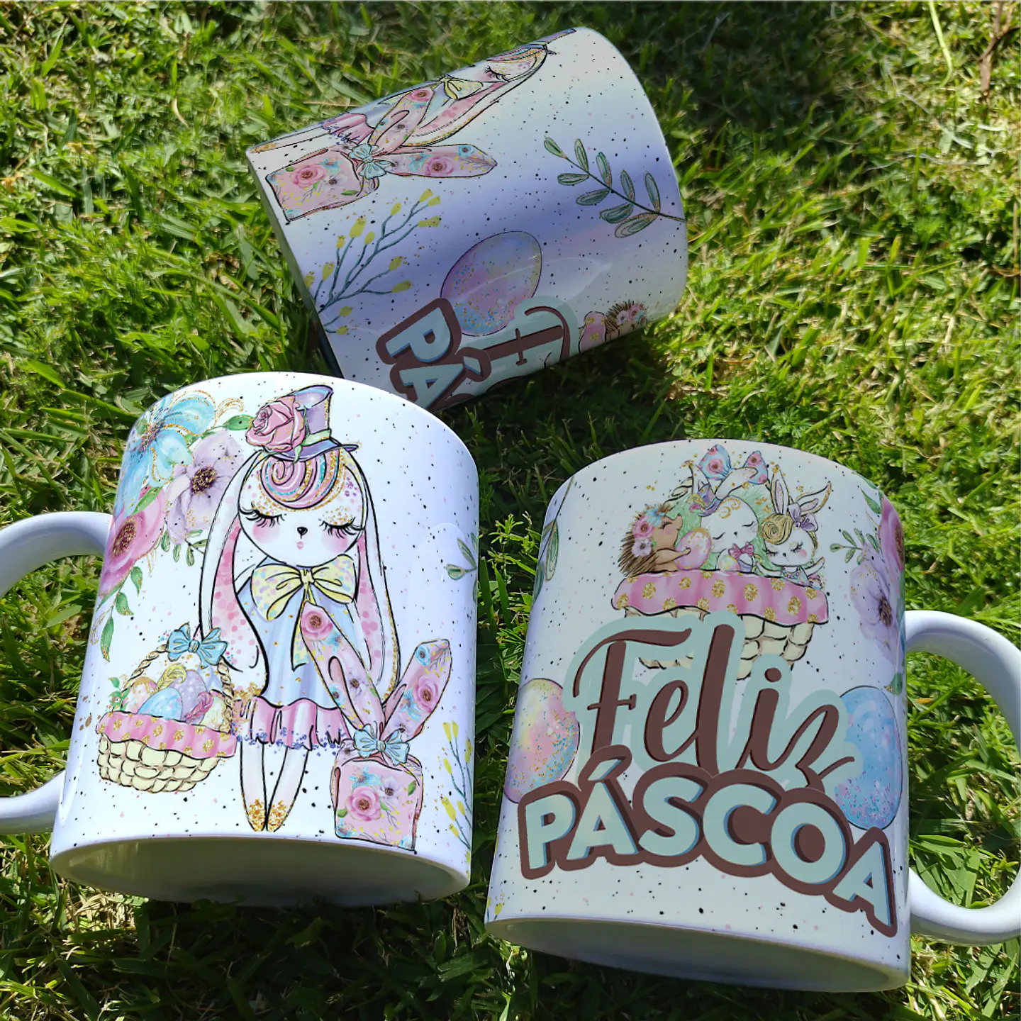 5 Artes para Caneca Páscoa Arquivo Editável  3