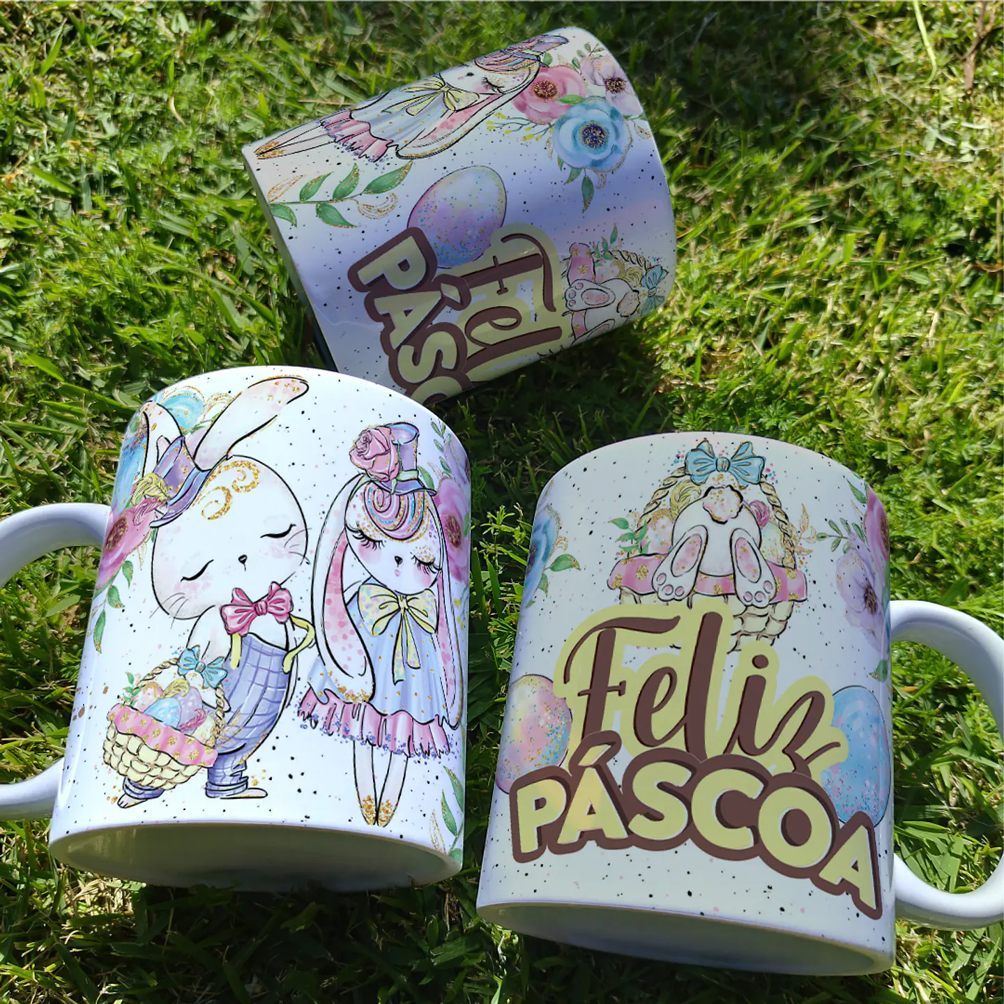 5 Artes para Caneca Páscoa Arquivo Editável  4