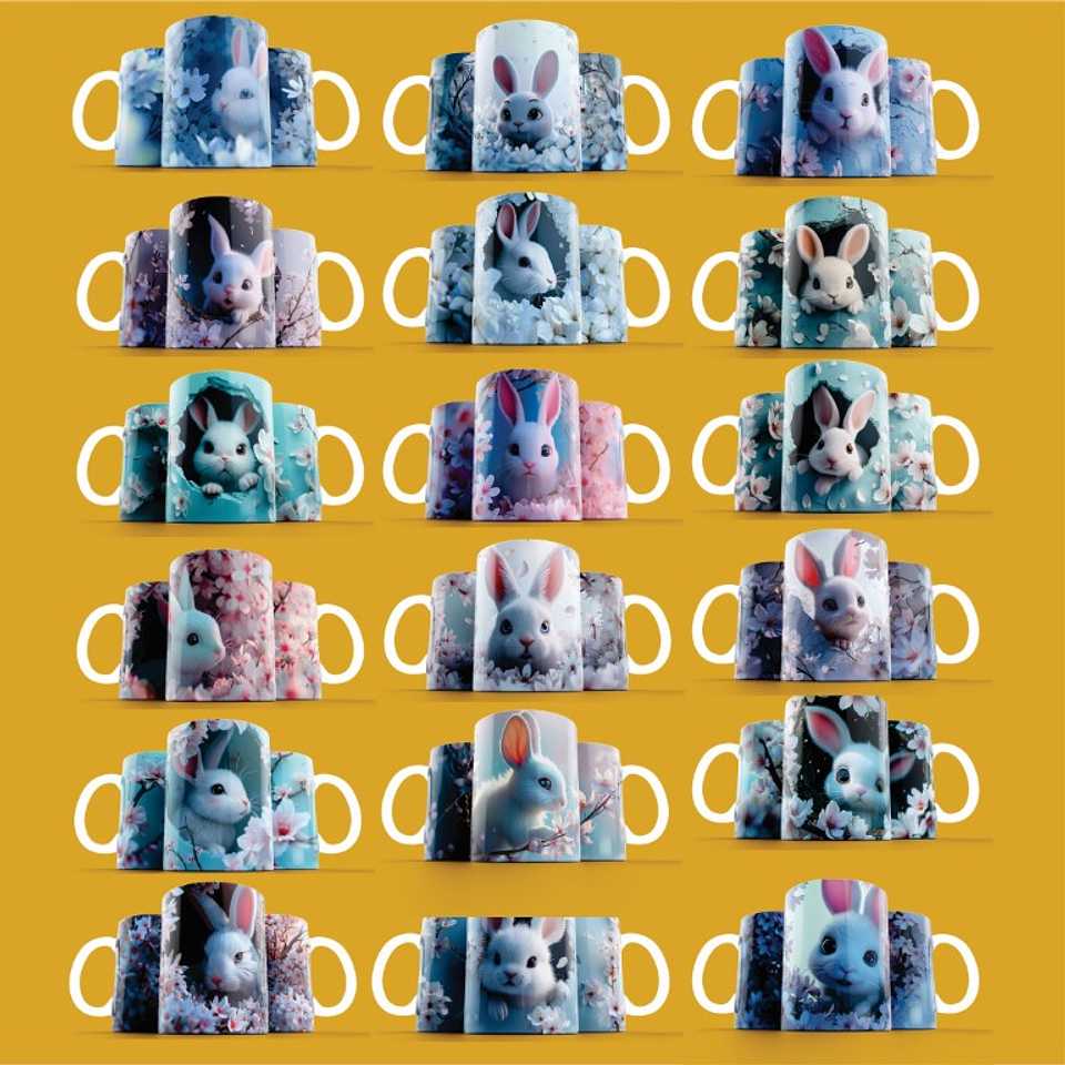 18 Artes para Coelho da Páscoa Arquivo em Jpg 1