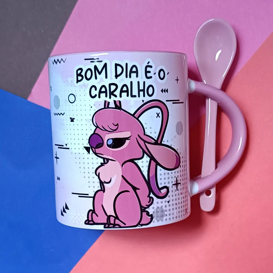 7 Artes para Caneca Stich Cansado Arquivo em Jpg 6
