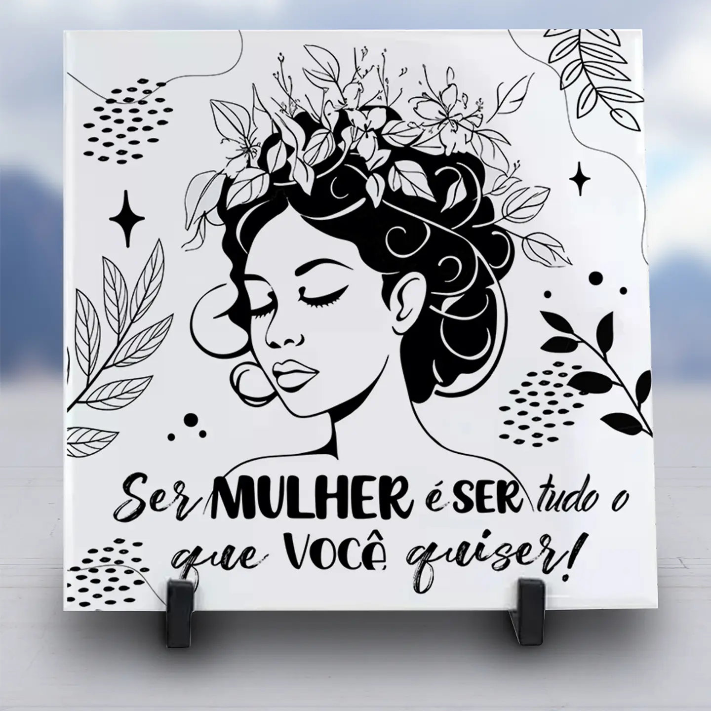 10 Artes para Caneca e Azulejo Dia da Mulher Minimalista Arquivo Editável 4