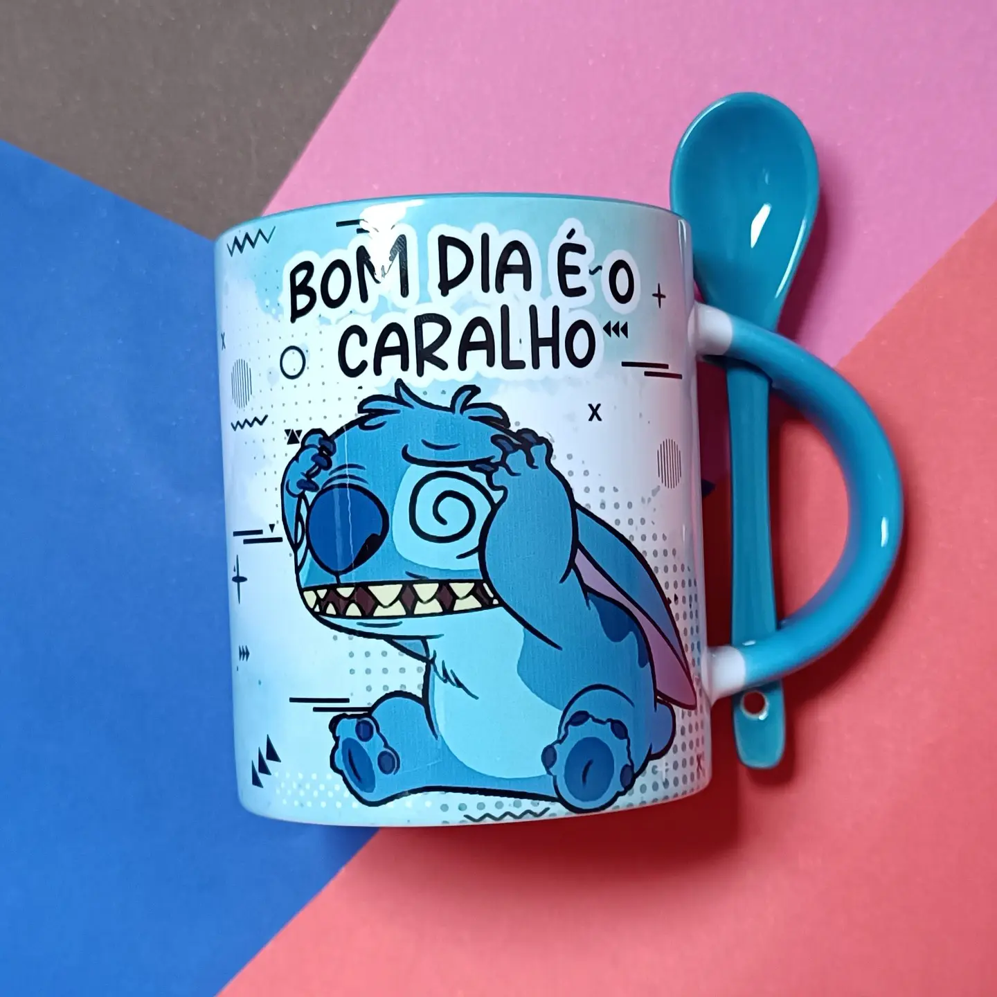 7 Artes para Caneca Stich Cansado Arquivo em Jpg 7