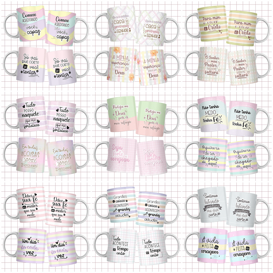 21 Artes Caneca para Frases Biblícas Arquivo em Jpg  2