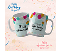 19 Artes para Caneca Aniversário Arquivo Editável