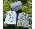 26 Artes para Caneca Alfabeto Margarida Arquivo Editável