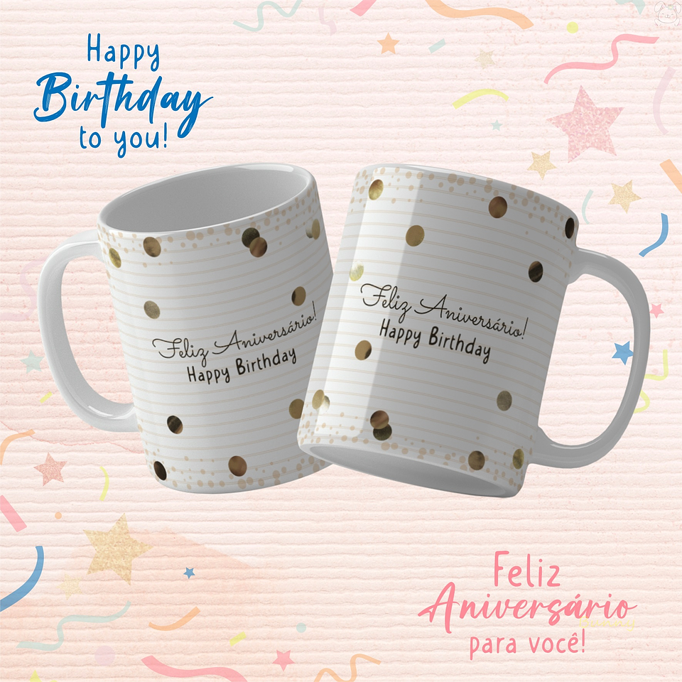 19 Artes para Caneca Aniversário Arquivo Editável 17