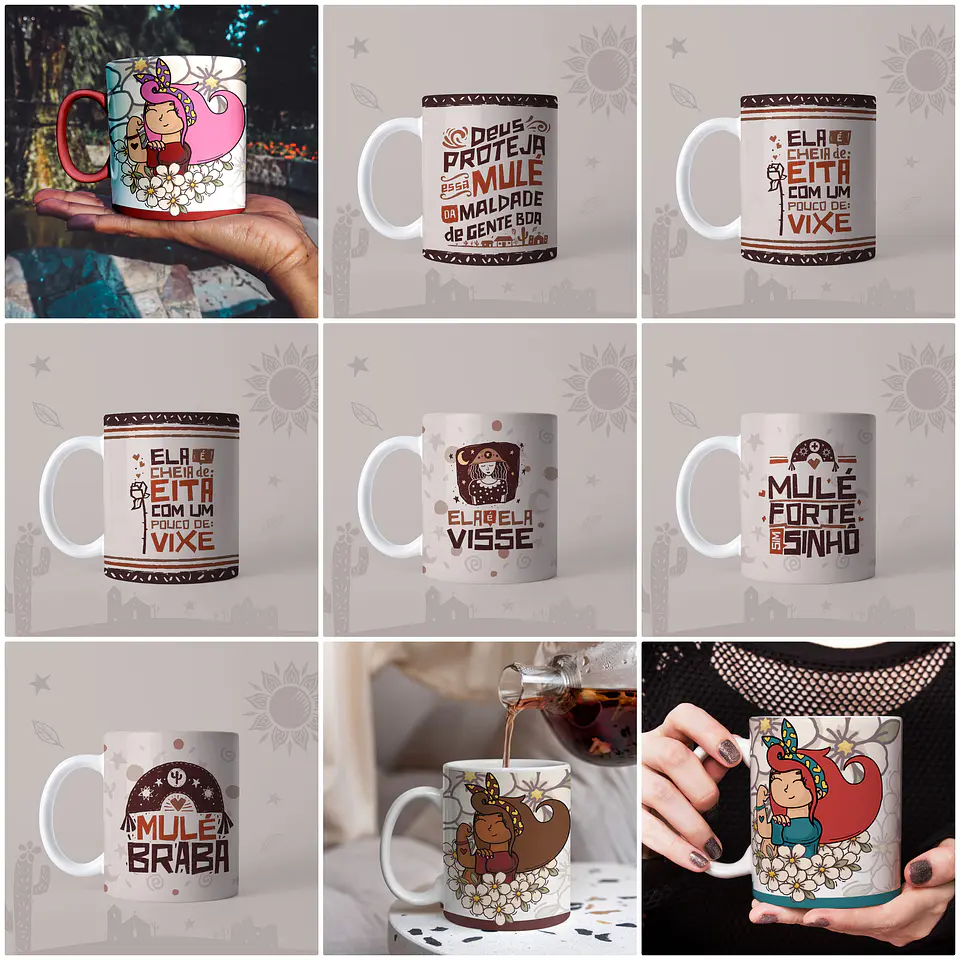 134 Artes para Caneca Dia das Mulheres Arquivo em Jpg  6