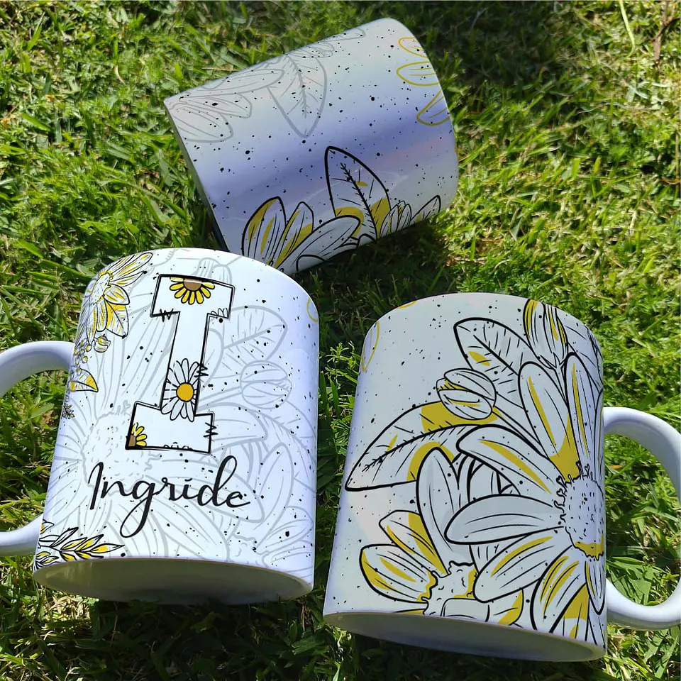 26 Artes para Caneca Alfabeto Margarida Arquivo Editável 9