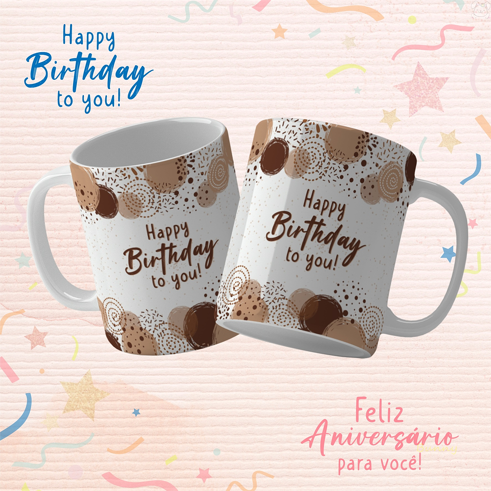 19 Artes para Caneca Aniversário Arquivo Editável 21