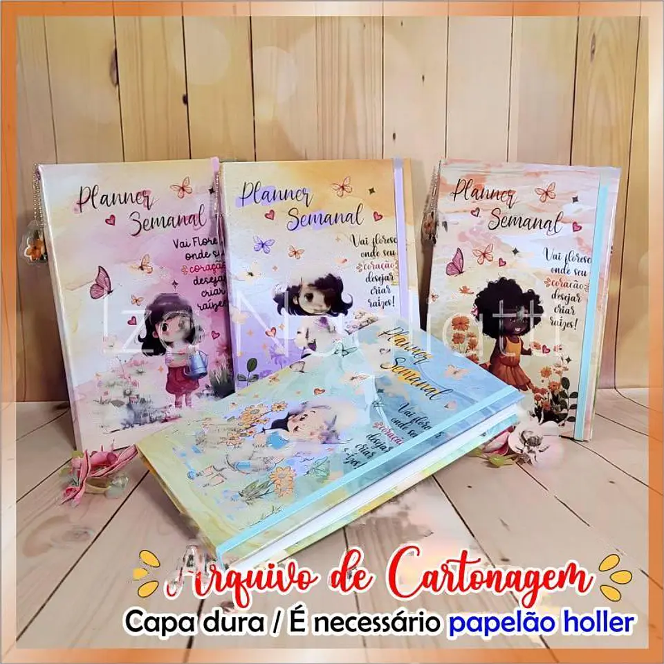 Arquivo para Cartonagem Bloquinhos Planner Diário Dia das Mulheres em Pdf    3