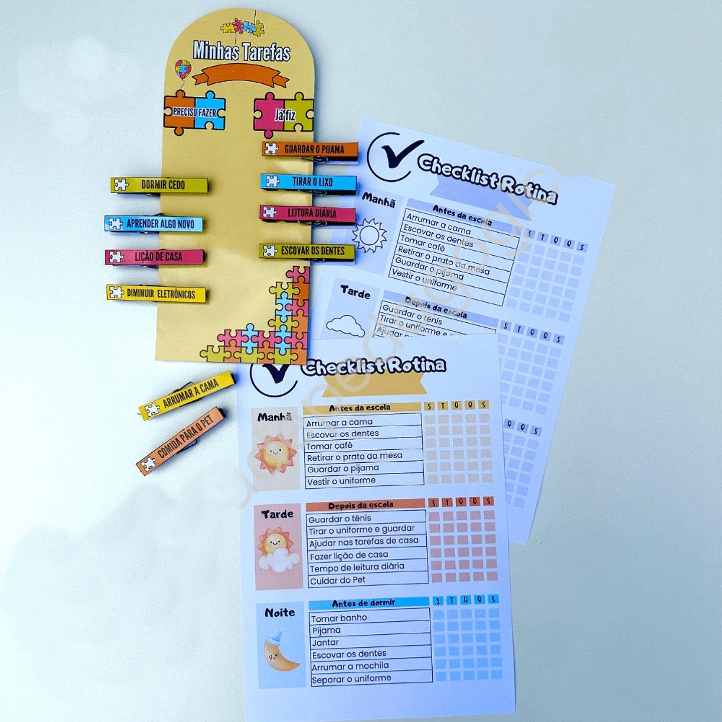 Arquivo para Quadro de Tarefas Checlist de Rotina em Pdf  1