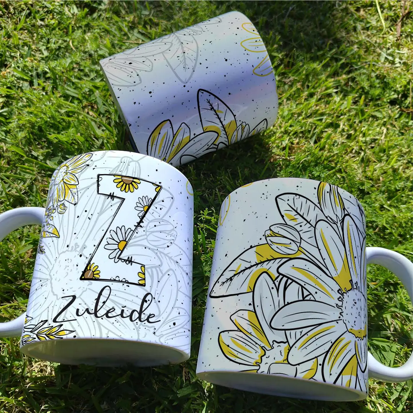 26 Artes para Caneca Alfabeto Margarida Arquivo Editável 14