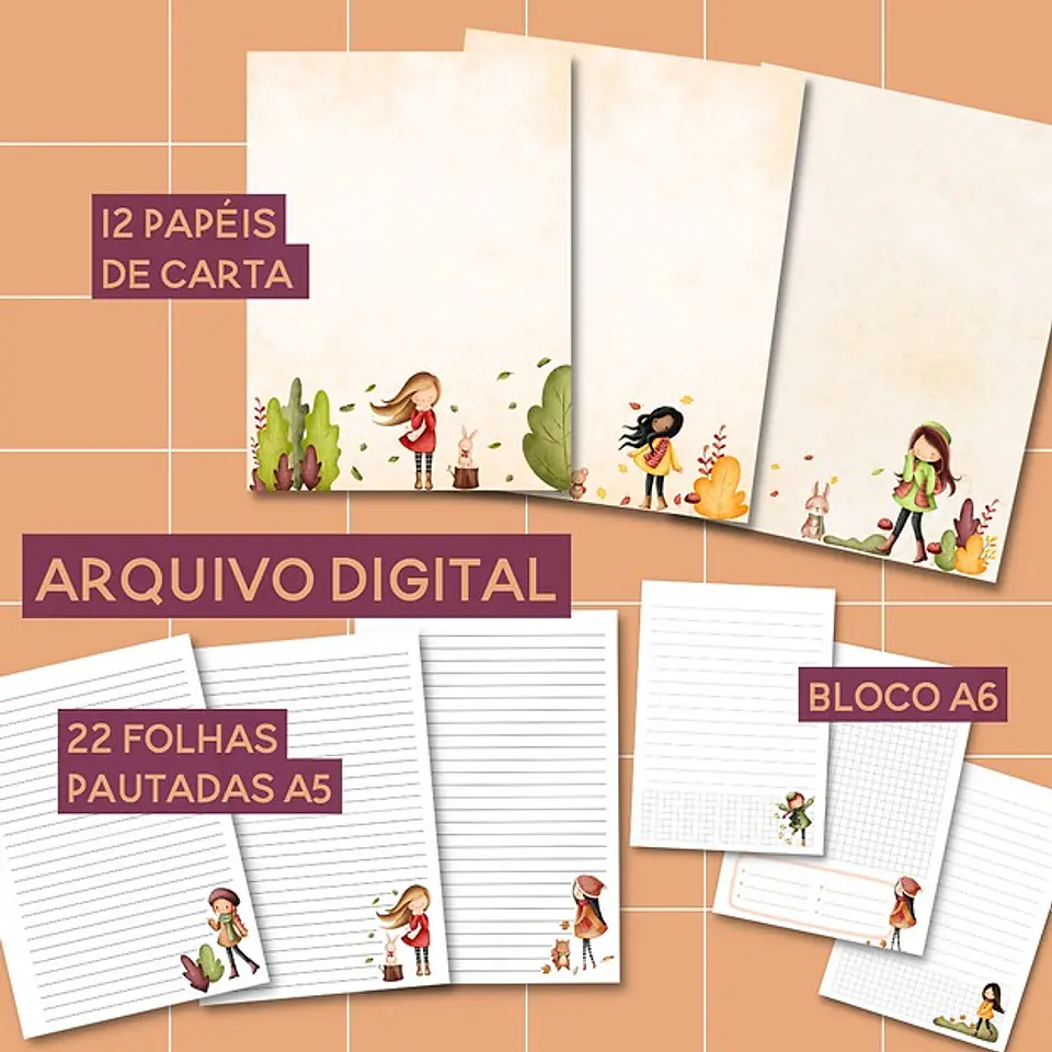 Arquivo para Sublimação Planner Papelaria em Pdf  5