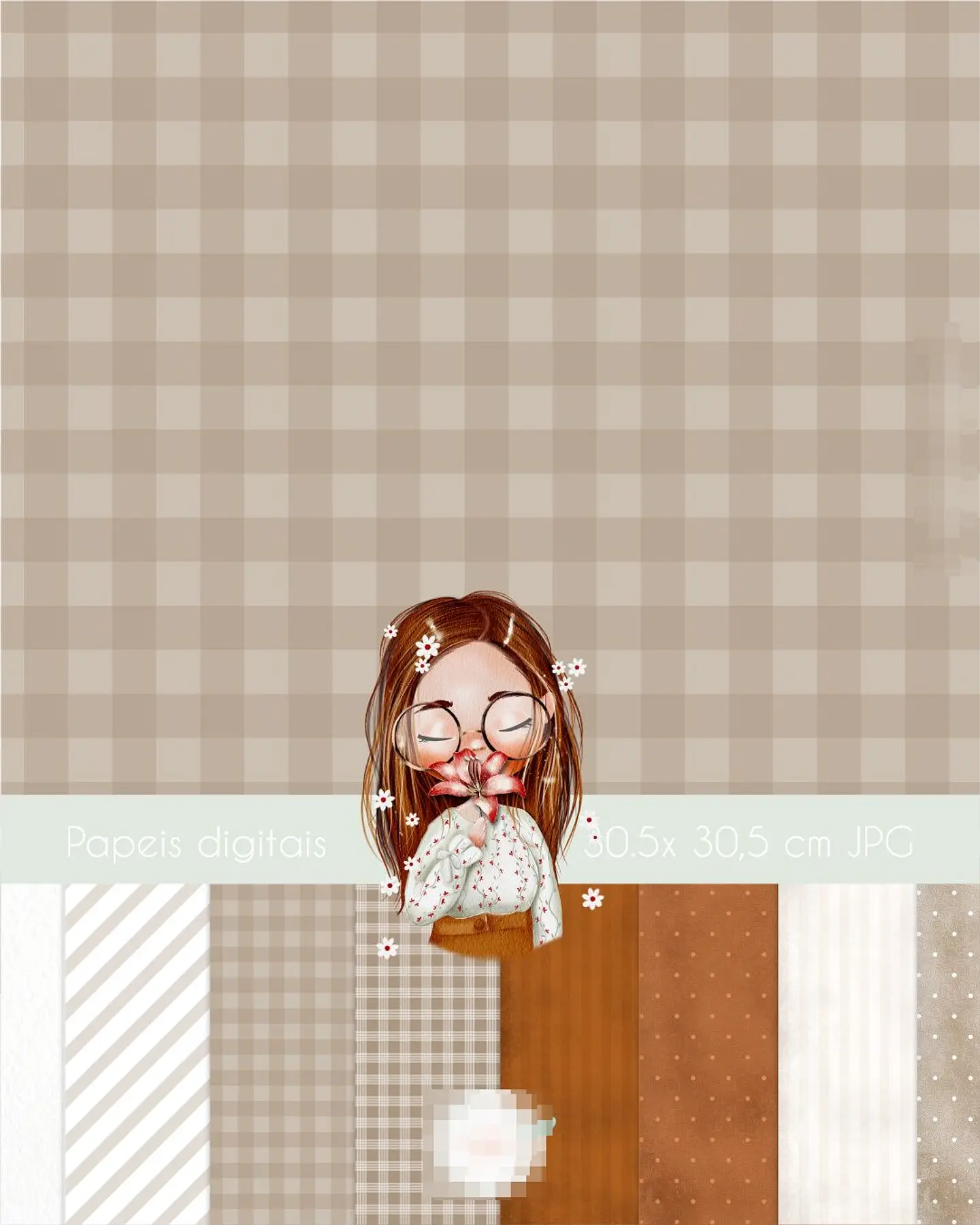 Kit Digital Dia das Mulheres Aquarelado 2024 Arquivos em Png  3