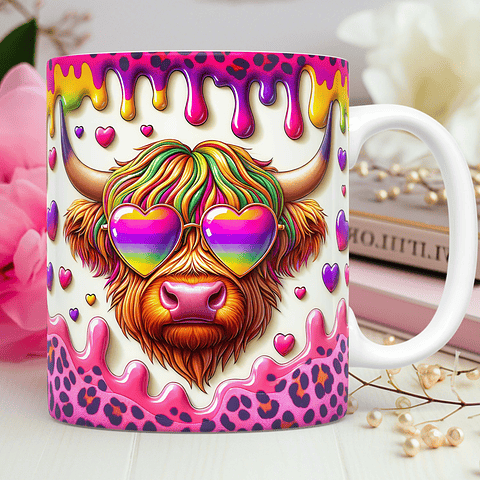 40 Artes para Caneca Dia dos Namorados 3D Vaquinha Love Arquivos Png