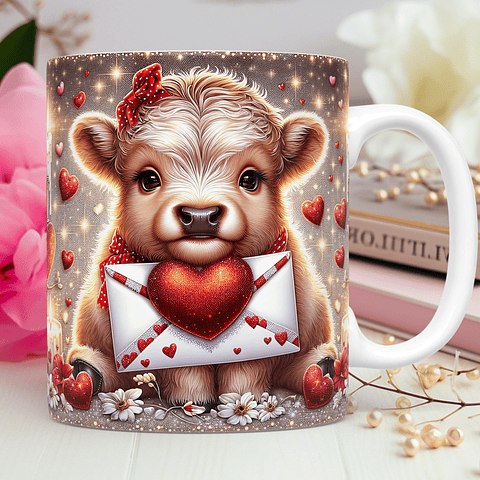 30 Artes para Caneca Dia dos Namorados 3D Vaquinha Love Arquivos Png