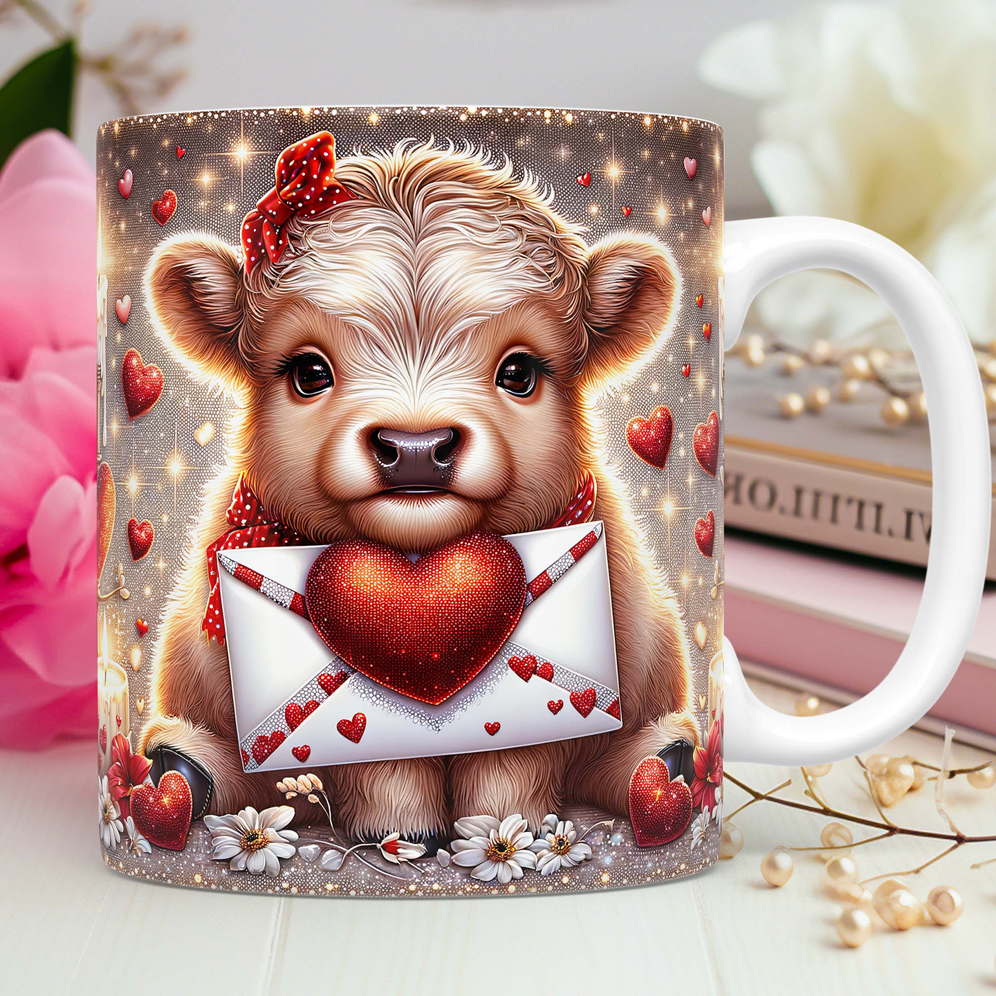 30 Artes para Caneca Dia dos Namorados 3D Vaquinha Love Arquivos Png 3