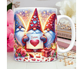 30 Artes para Caneca Dia dos Namorados 3D Gnomos 2.0 3d Arquivos Png