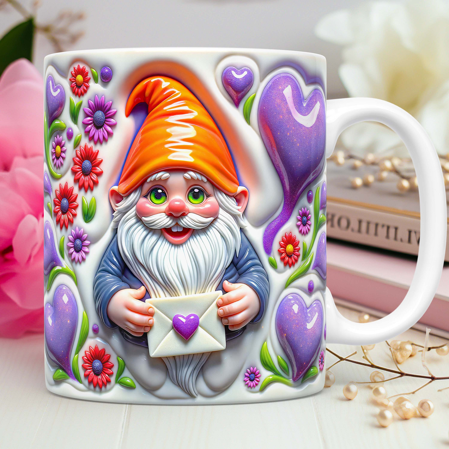 30 Artes para Caneca Dia dos Namorados 3D Gnomos Love 3d Arquivos Png 2