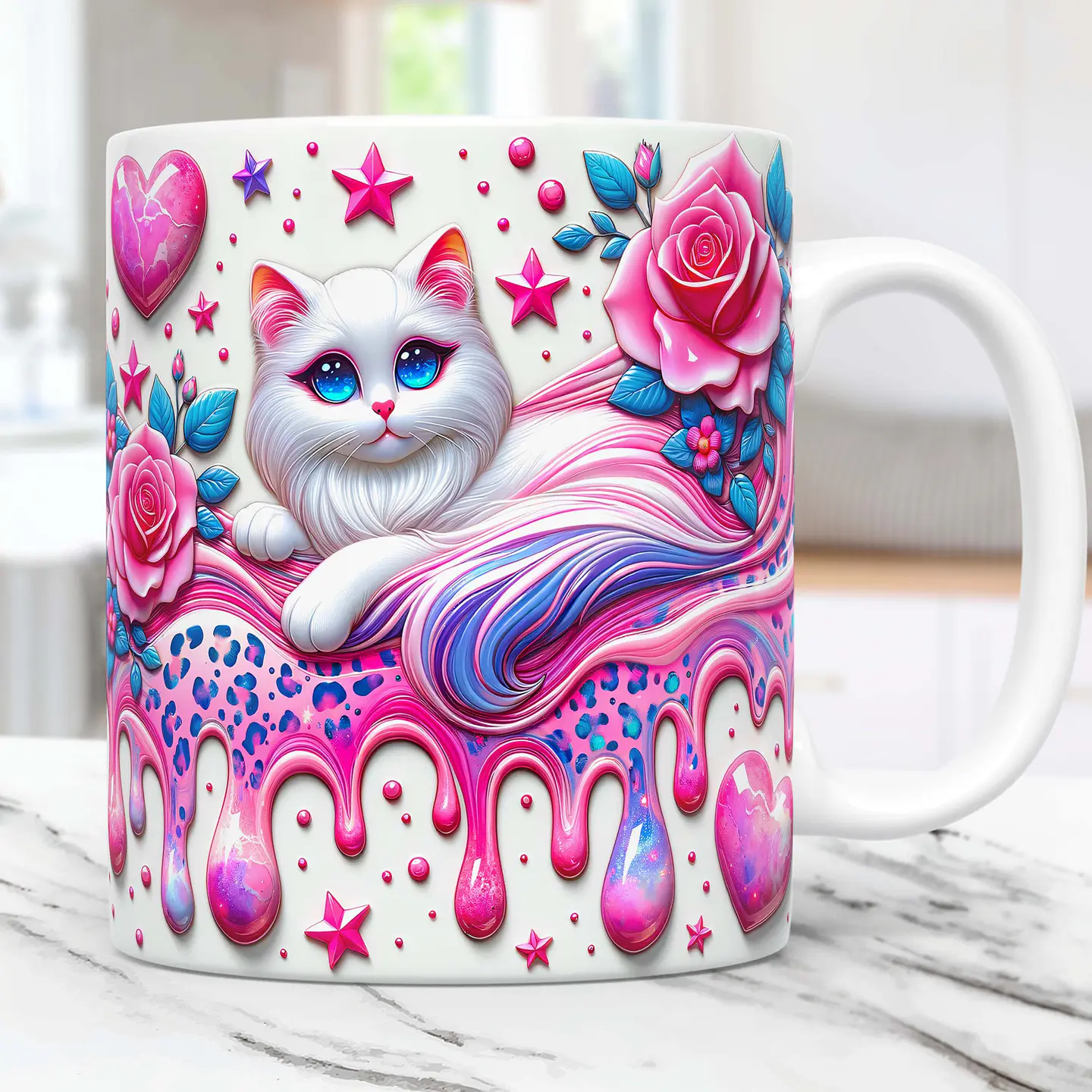 20 Artes Caneca Gato Cute Animal Animais Pet Love 3d Arquivos Png 2