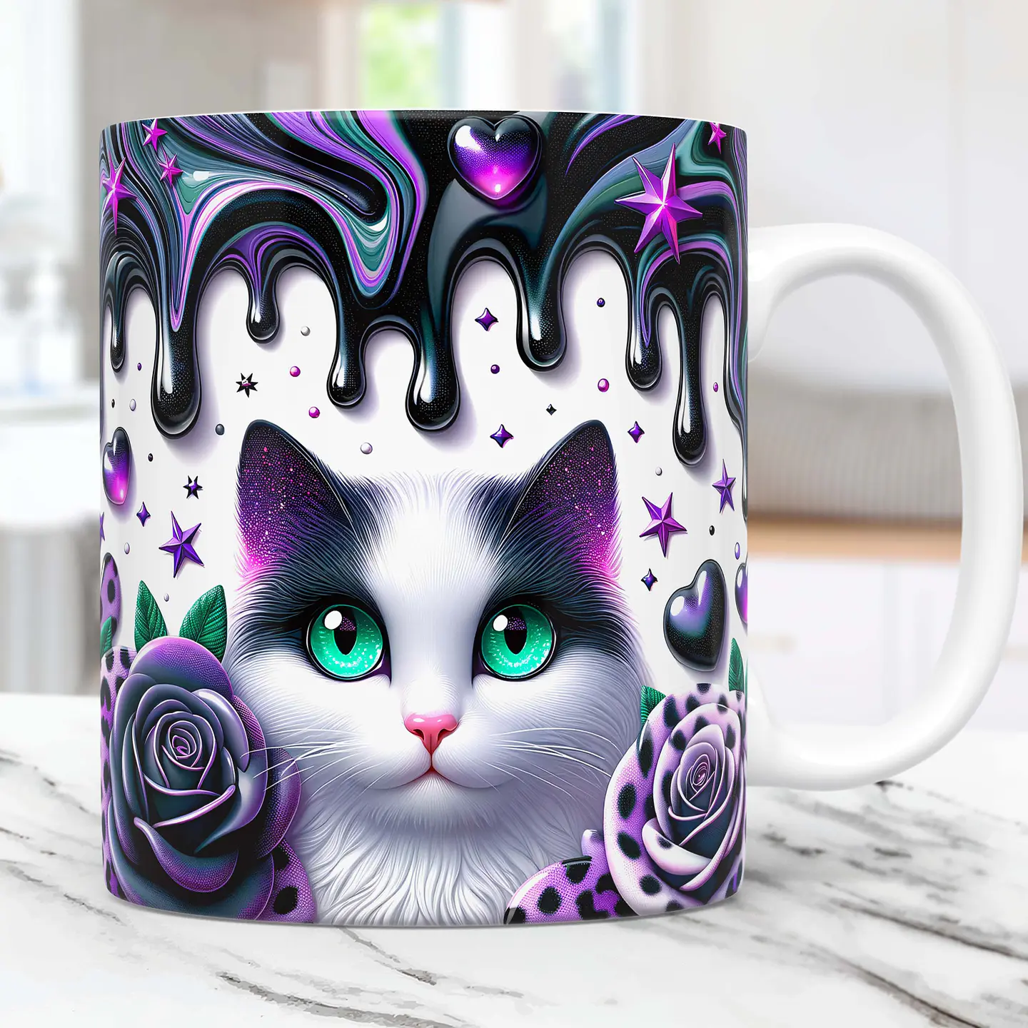 20 Artes Caneca Gato Cute Animal Animais Pet Love 3d Arquivos Png 3