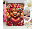 10 Artes para Caneca Dia dos Namorados 3D Vaquinhas Love 3d Arquivos Png