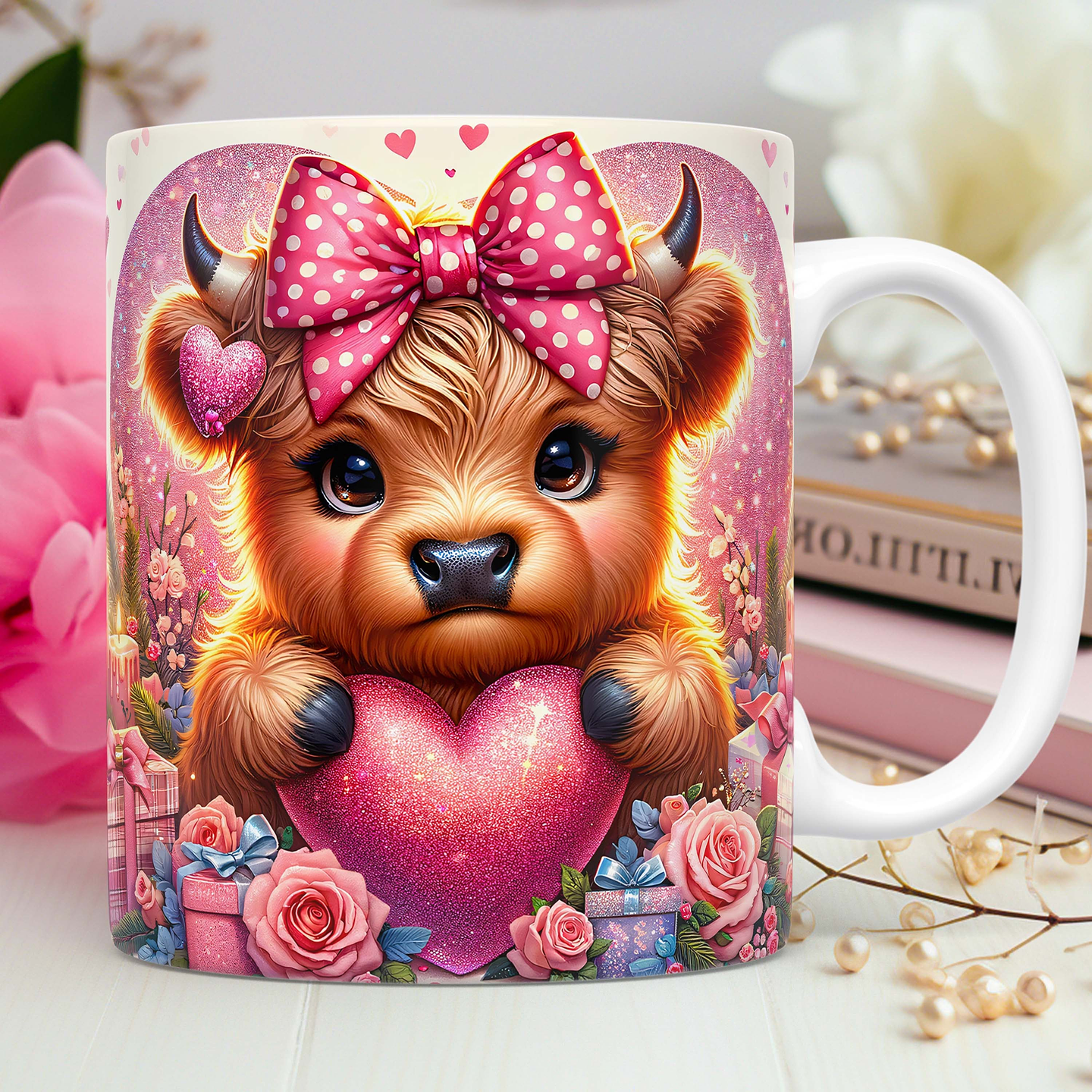 10 Artes para Caneca Dia dos Namorados 3D Vaquinhas Love 3d Arquivos Png 8