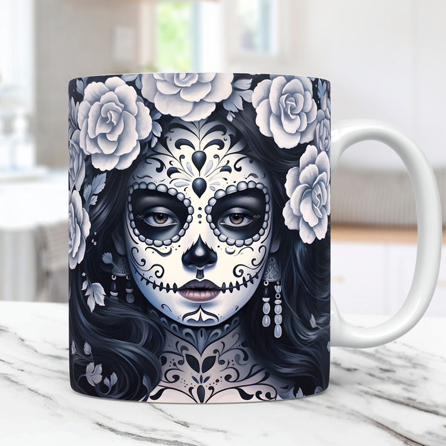 30 Artes Caneca Carveira Dia dos Mortos 3d Arquivos Png 4