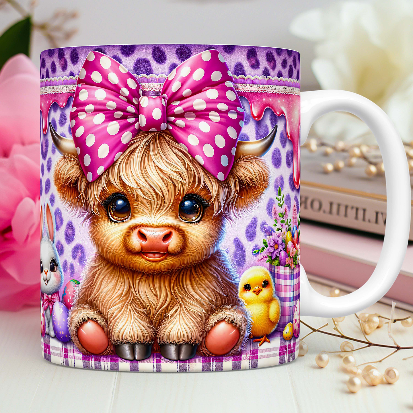 25 Artes Caneca Vaquinha Páscoa 3d Arquivos Png 3