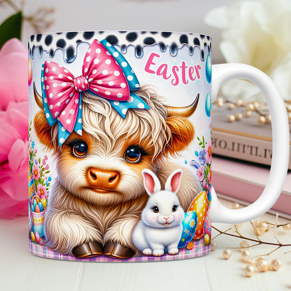 25 Artes Caneca Vaquinha Páscoa 3d Arquivos Png 5