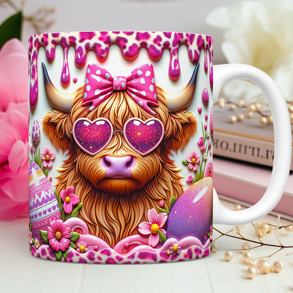 10 Artes Caneca Vaquinhas Páscoa 3d Arquivos Png 3