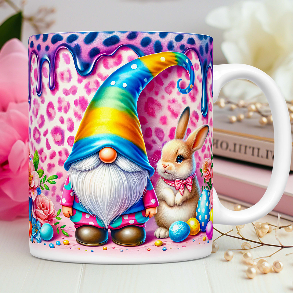 50 Artes Caneca Gnomos Páscoa 3d Arquivos Png 2