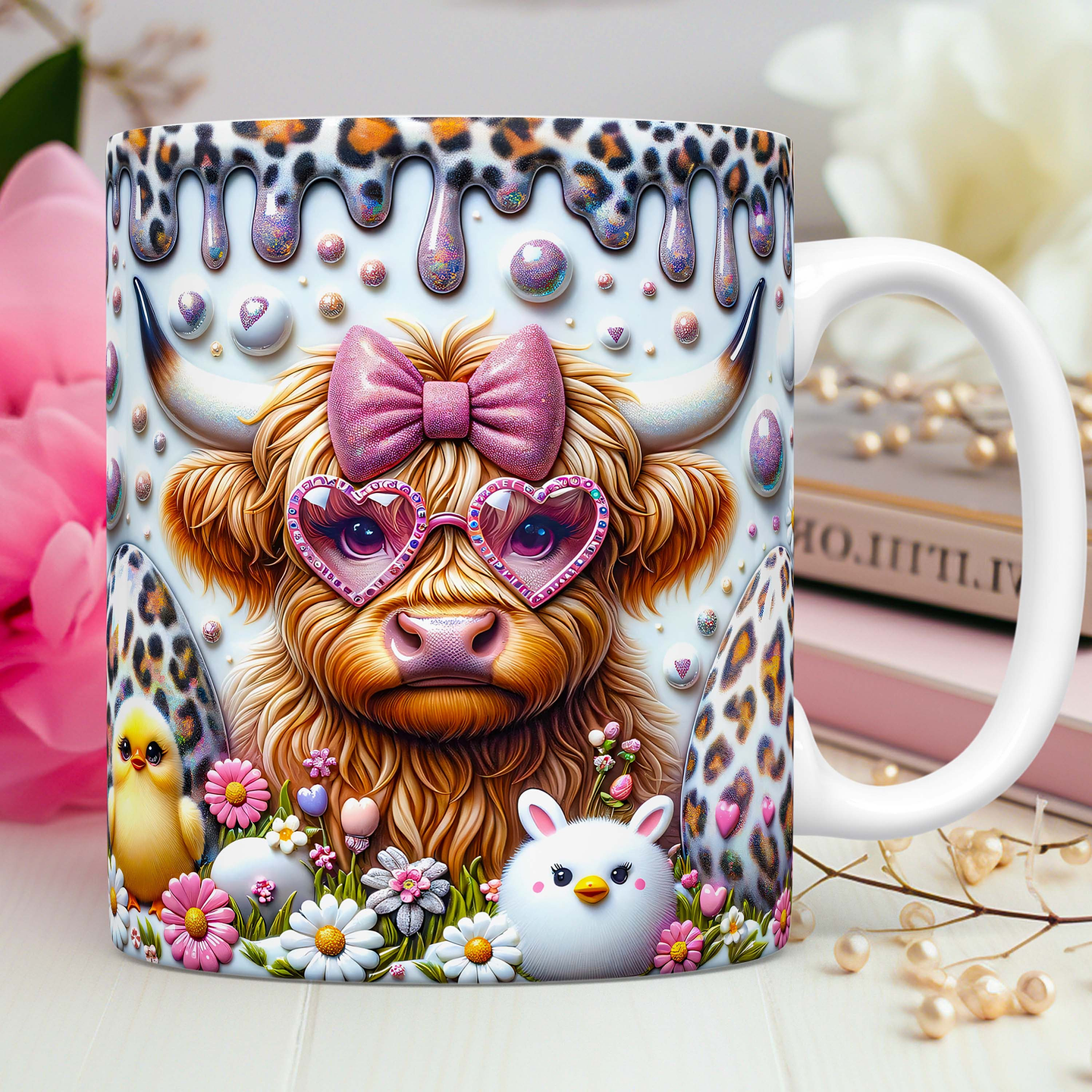 10 Artes Caneca Vaquinhas Páscoa 3d Arquivos Png 4