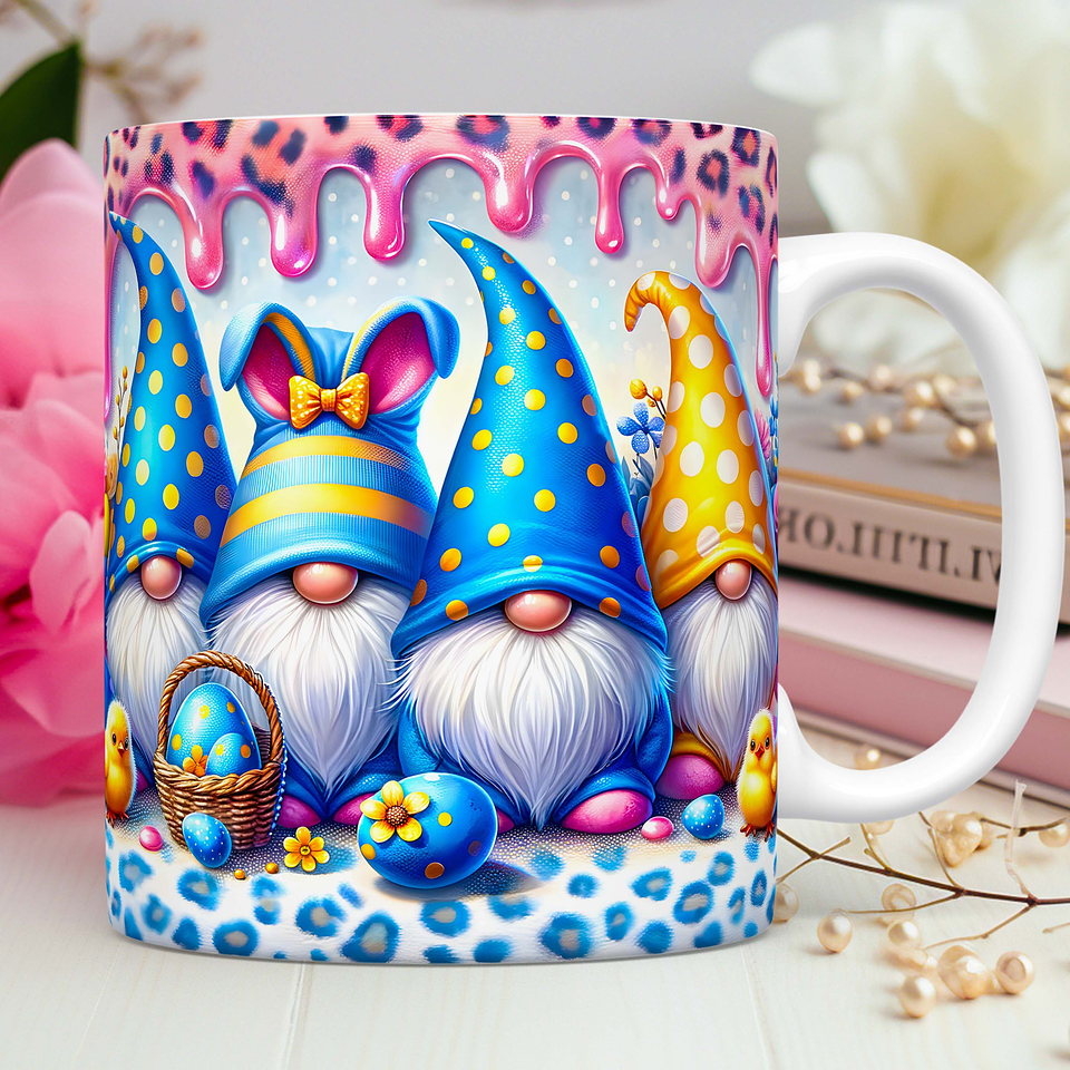 50 Artes Caneca Gnomos Páscoa 3d Arquivos Png 3