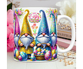 50 Artes Caneca Gnomos Páscoa 3d Arquivos Png