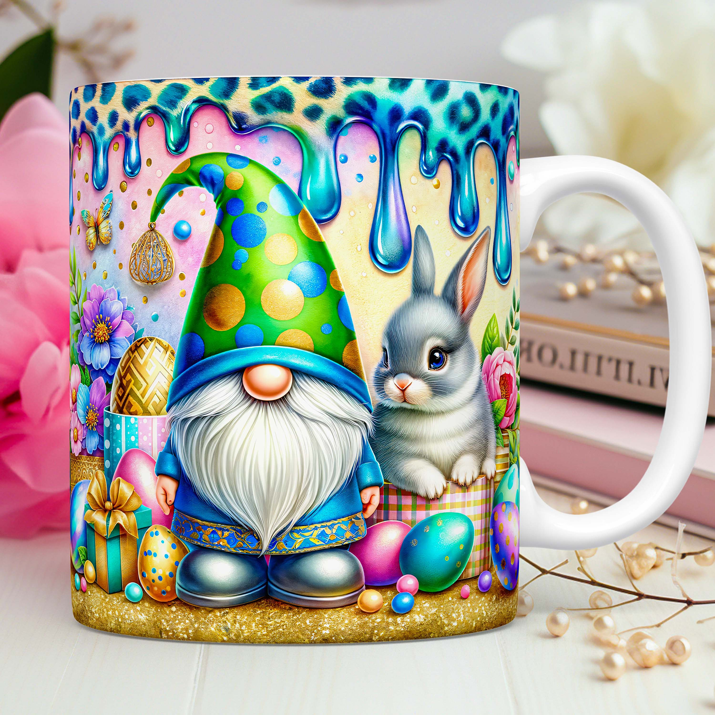 50 Artes Caneca Gnomos Páscoa 3d Arquivos Png 9