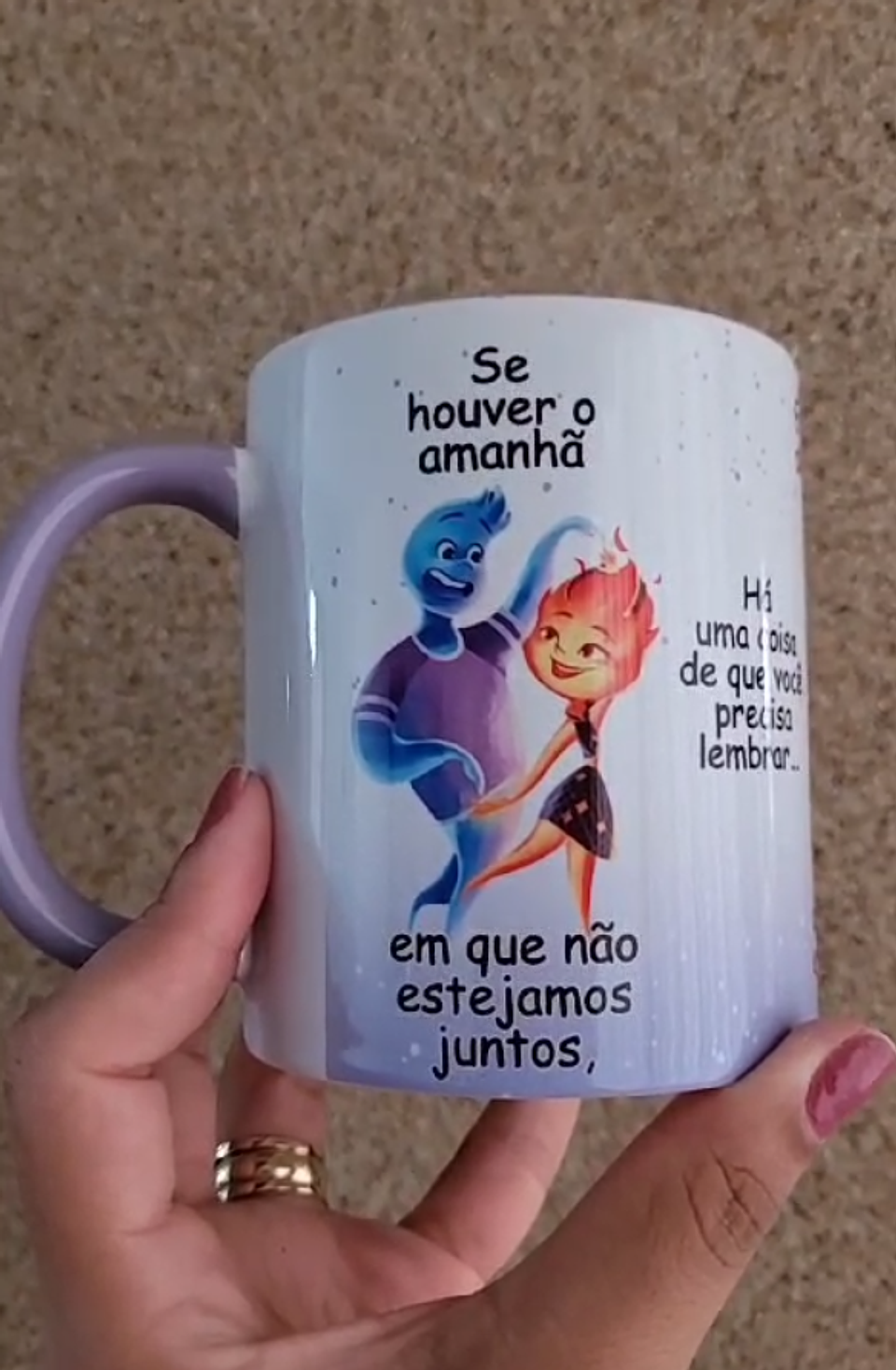 4 Artes Caneca Se Houver o amanhã em que não estejamos juntos - Filme Elementos Arquivo Editável 1