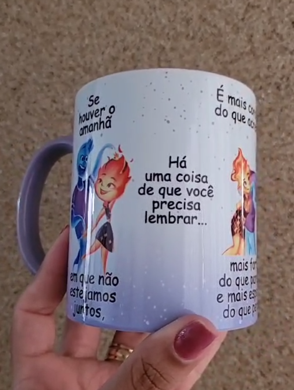 4 Artes Caneca Se Houver o amanhã em que não estejamos juntos - Filme Elementos Arquivo Editável 2