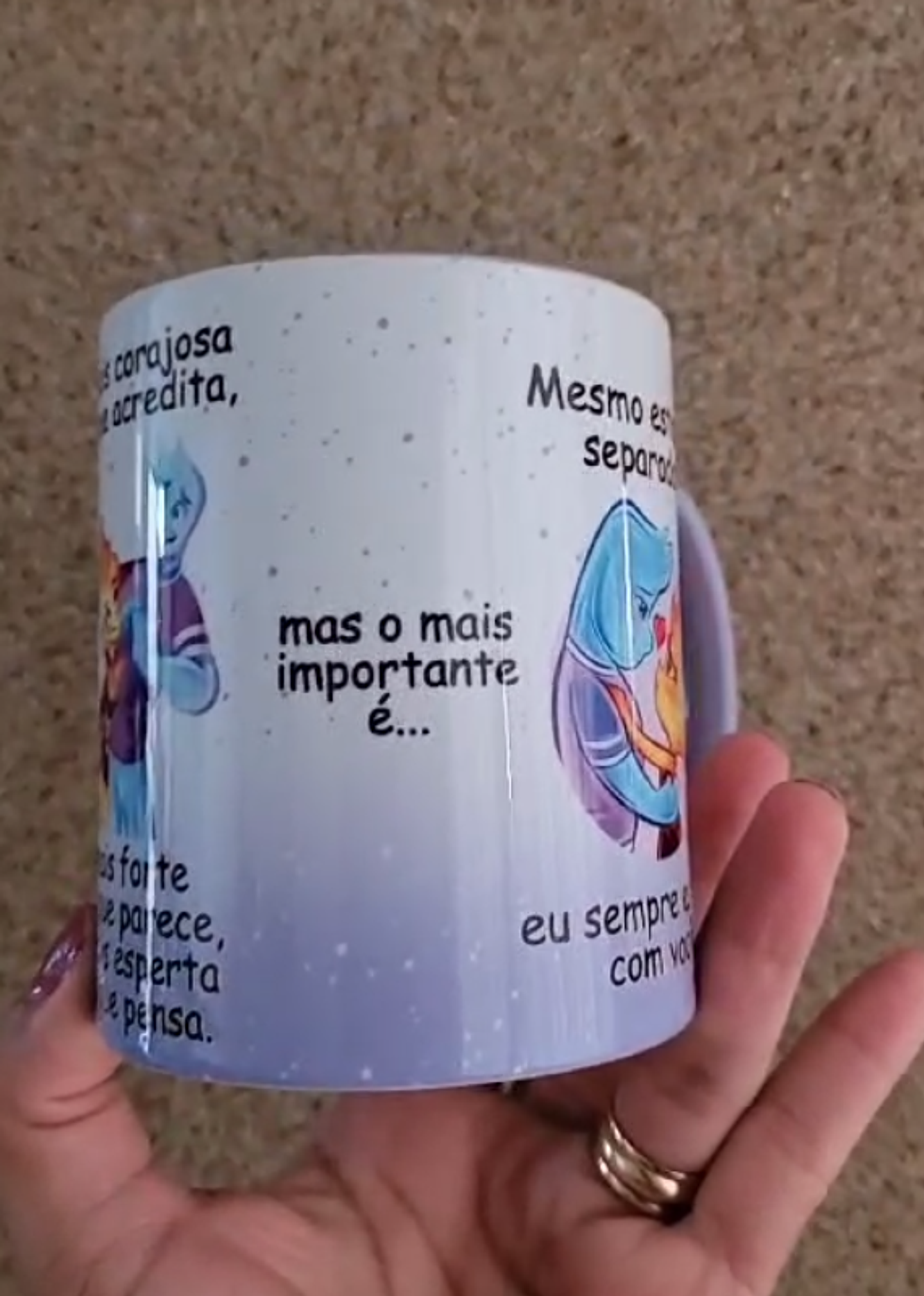 4 Artes Caneca Se Houver o amanhã em que não estejamos juntos - Filme Elementos Arquivo Editável 4