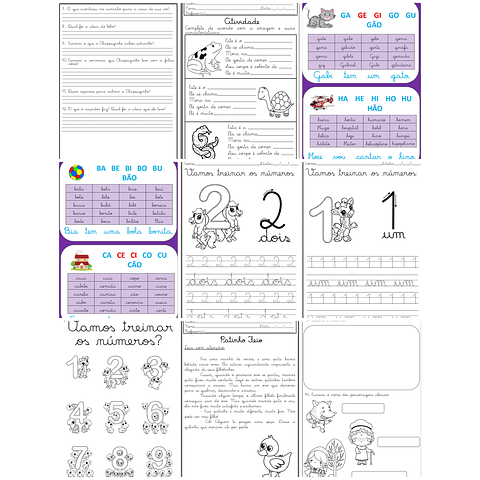 Arquivo Escolar Caligrafia Letra Cursiva Script e Bastão Volta as aulas em Pdf