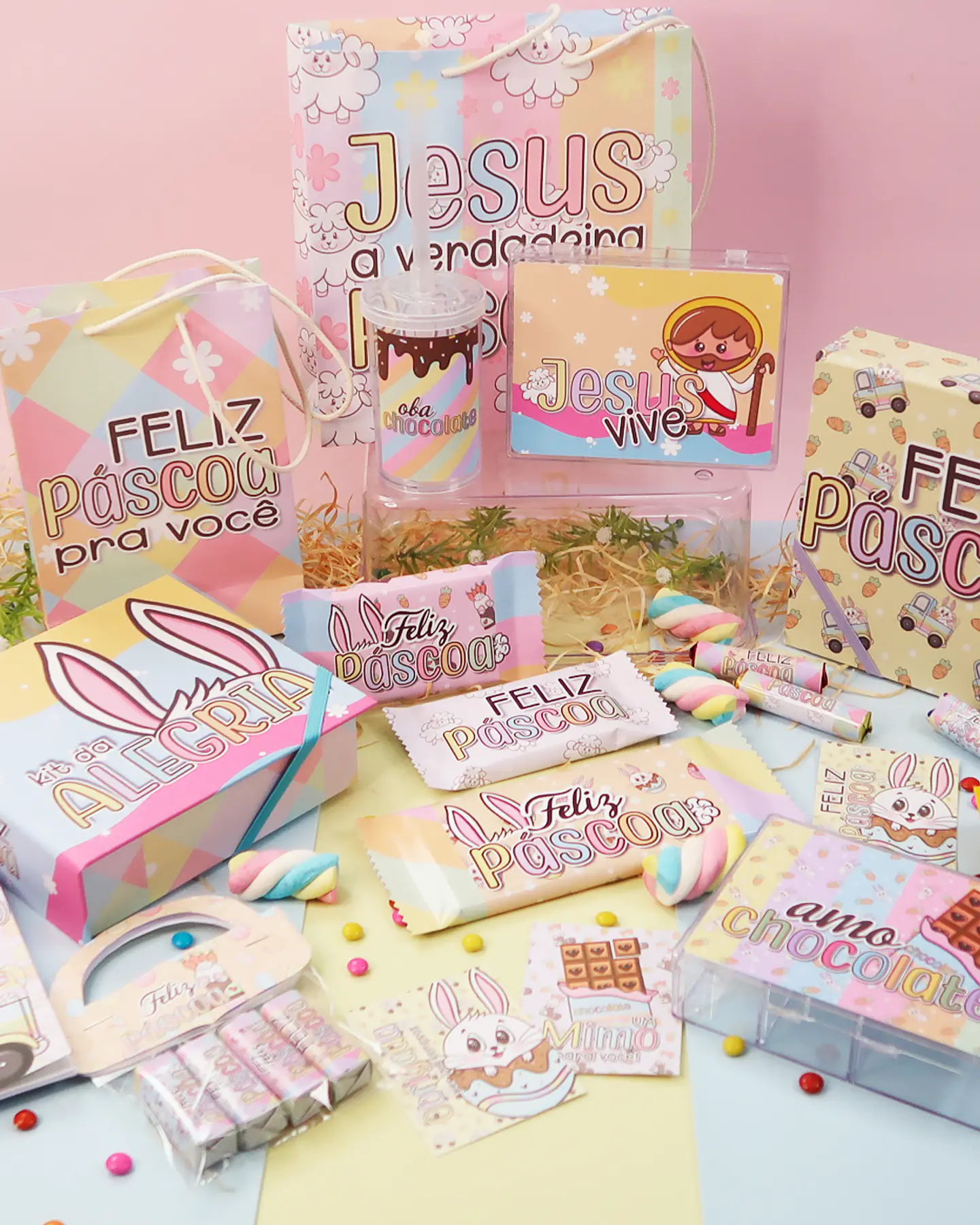 Kit Digital Páscoa Mimos Prontos Arquivos em Png 2