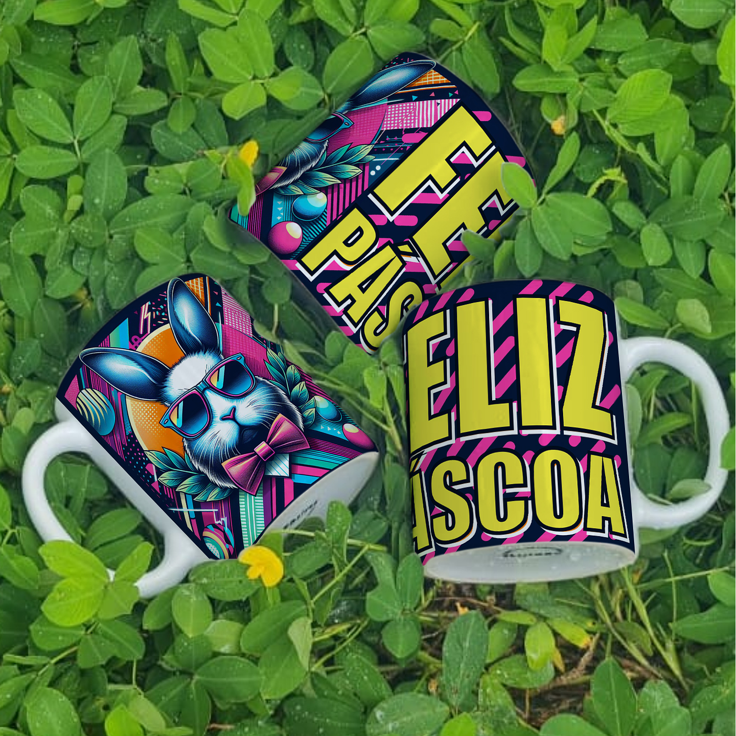 4 Artes Caneca Coelho da Páscoa Arquivos Png  1