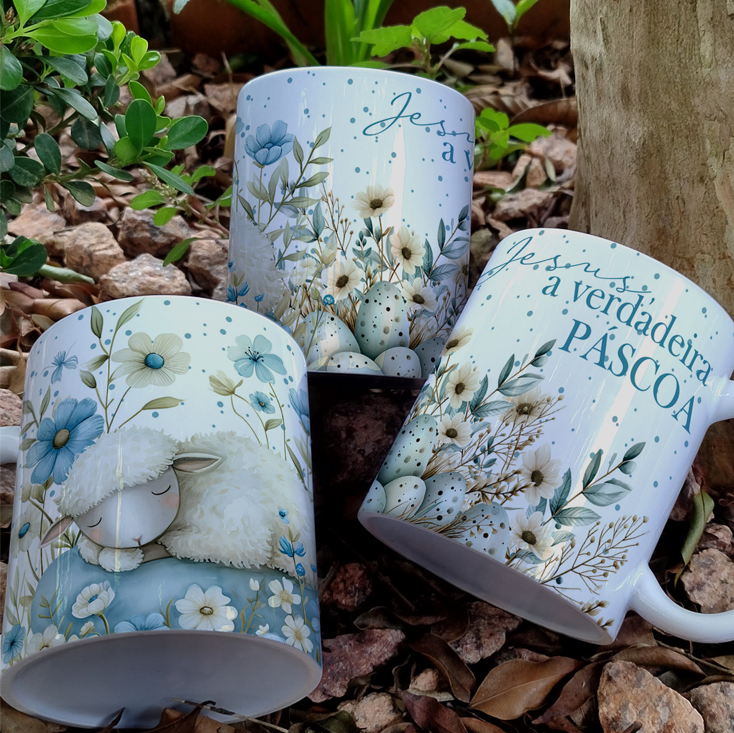 10 Artes Caneca Páscoa Cristã Arquivos Editável 4