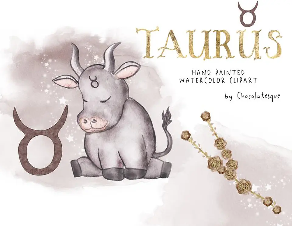 Kit Digital Signos Aquarela Arquivos em Png  2