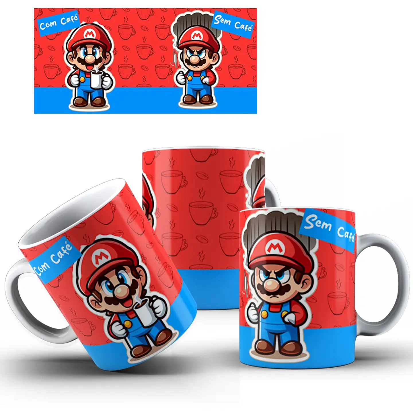 15 Artes para Caneca Com Café e Sem Café Arquivos em Jpg  6