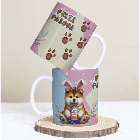 30 Artes para Caneca Páscoa Pets Arquivos em Jpg 