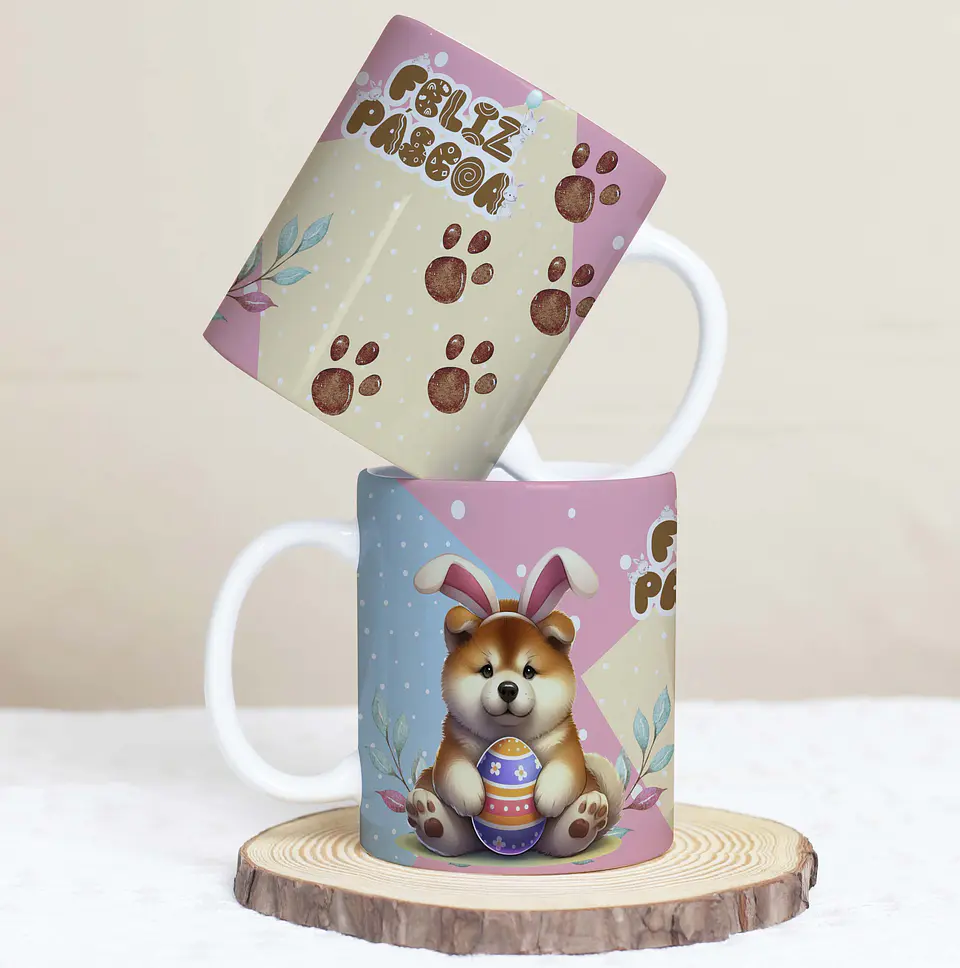 30 Artes para Caneca Páscoa Pets Arquivos em Jpg  5