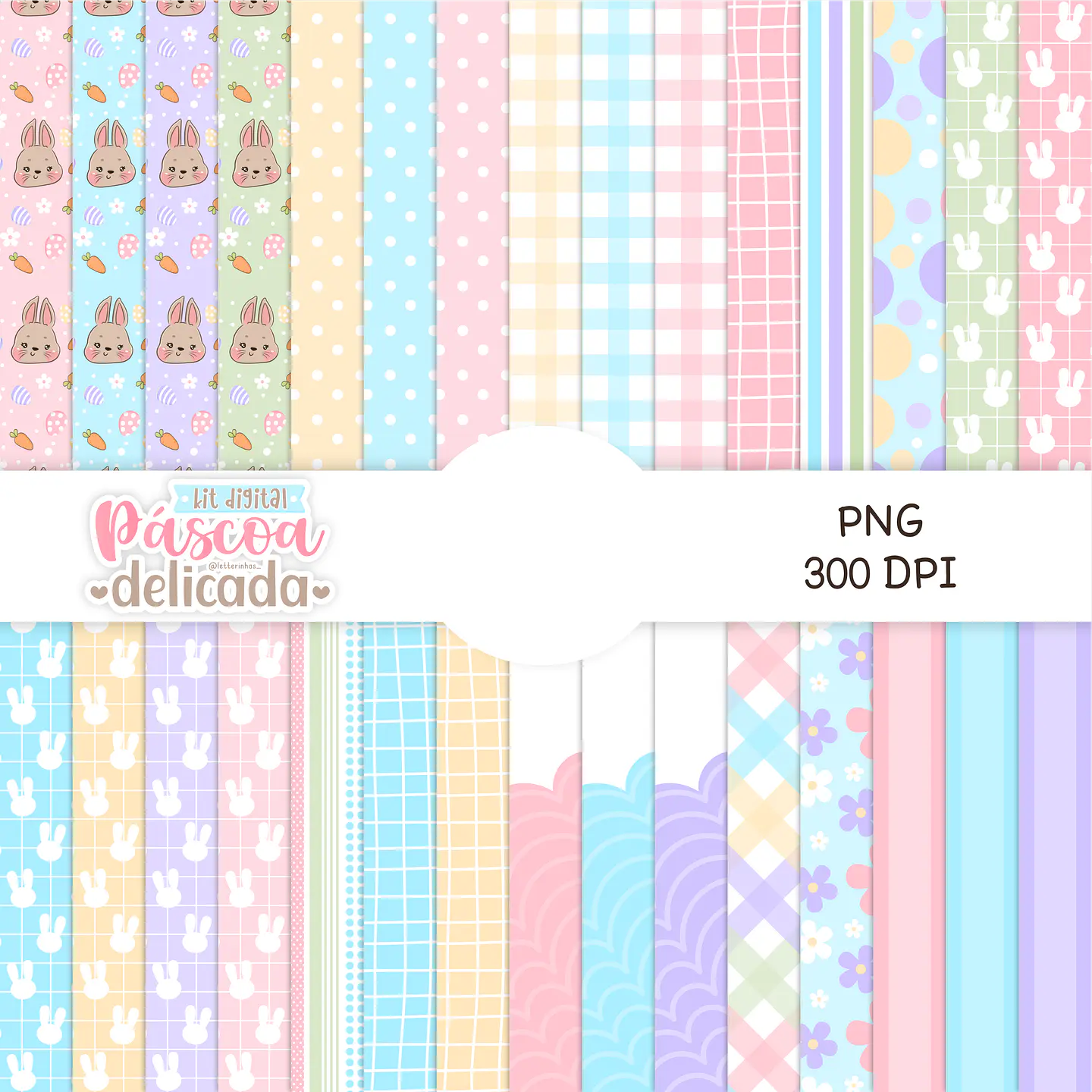 Kit Digital Mimos Páscoa Delicada Arquivos em Png 2