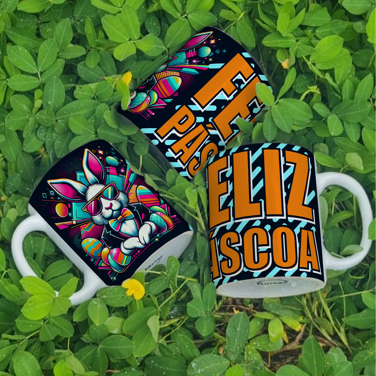 4 Artes Caneca Coelho da Páscoa Arquivos Png  2